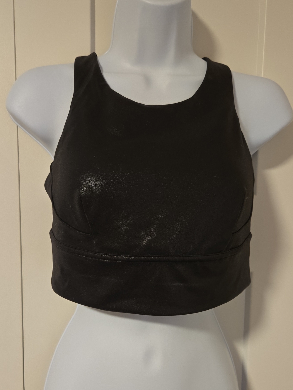 lululemon athletica Black Cropped Athletic Tank